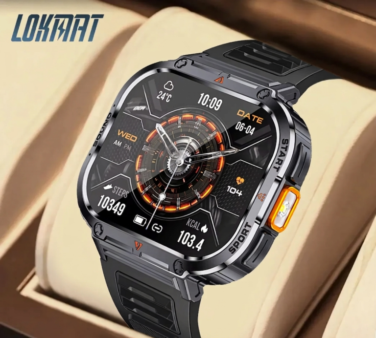 AOD Latest Ultra Wide Screen Bluetooth Calling Waterproof Smartwatch 2025 - Image 2