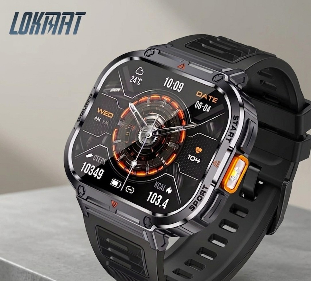 AOD Latest Ultra Wide Screen Bluetooth Calling Waterproof Smartwatch 2025