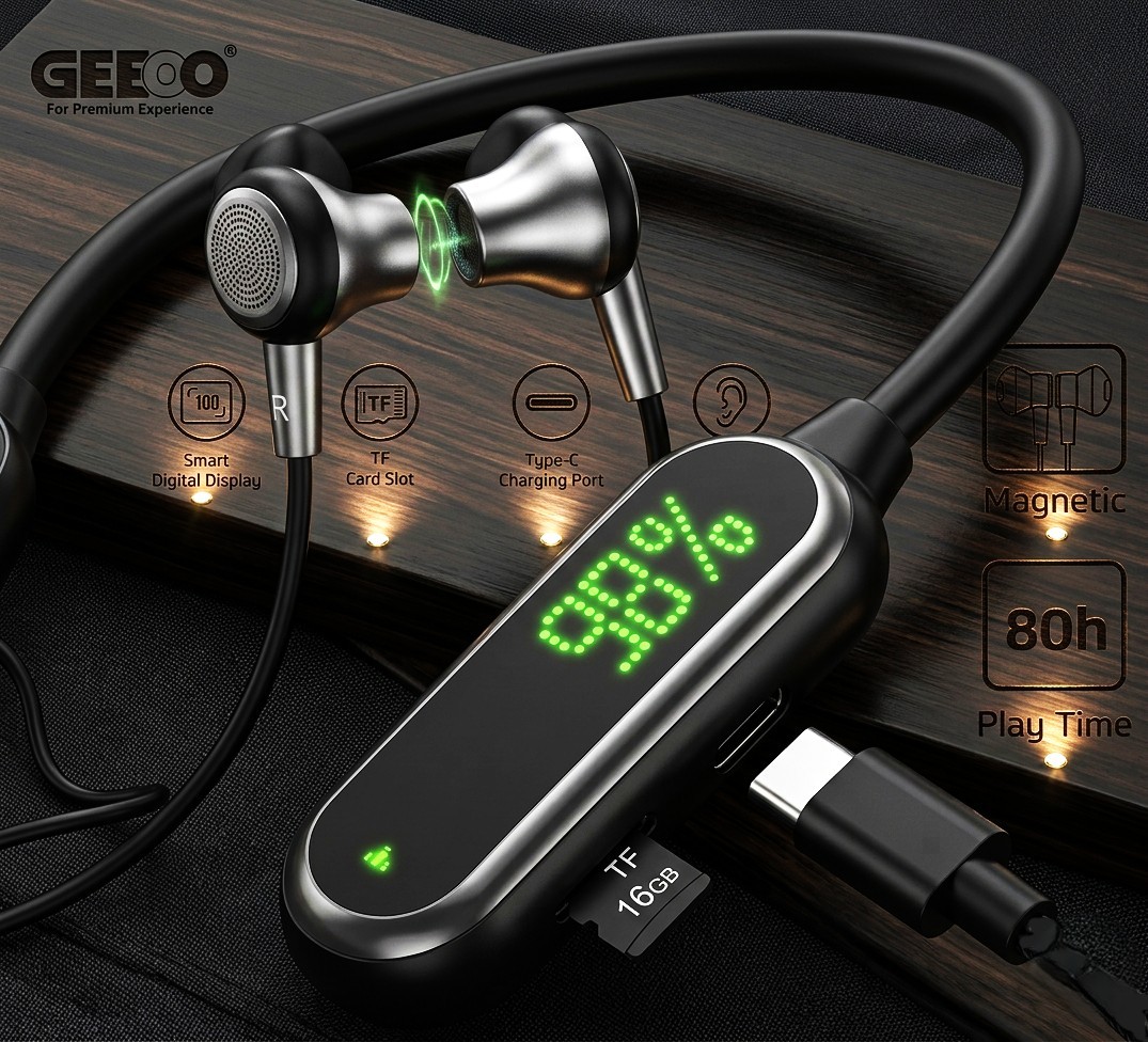 GEEOO BL170 LED Display Neckband 800H