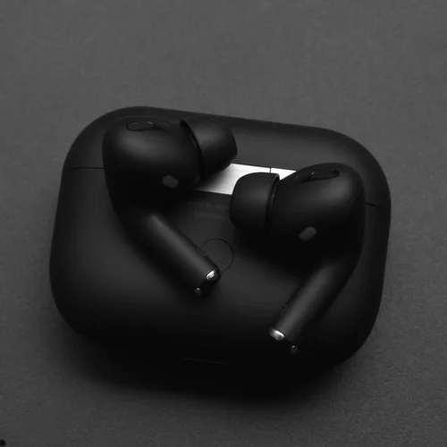 Airpods pro 2nd generation 100% Anc Adaptive mode (Higher Grade) Black - Image 2