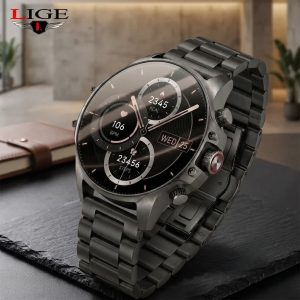 Luxurious Flat Display Bluetooth Calling Waterproof Smartwatch S1