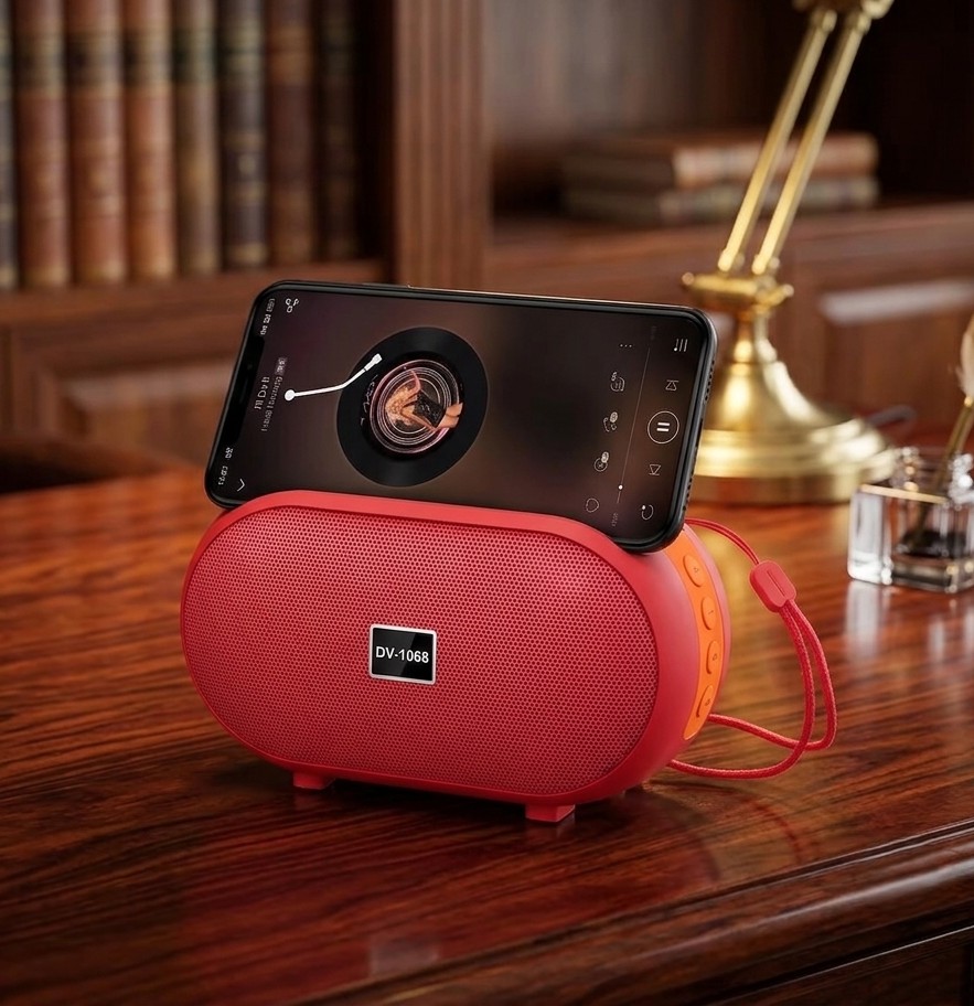 New Portable Mini Wireless for Bluetooth Speaker 5W Desktop Card Slot Subwoofer Outdoor Sound System Battery Music DV-1068 - Image 3