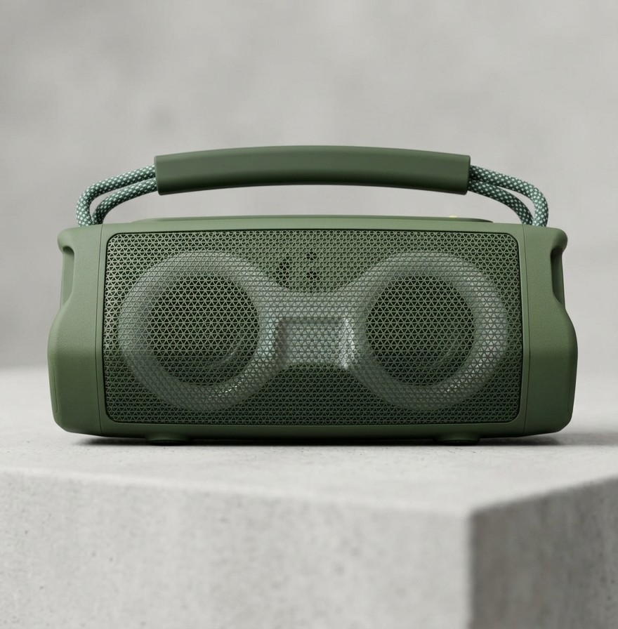 ET-313 Portable Wireless Bluetooth Speaker with RGB Lights, FM Radio, AUX/USB/TF Support, Bluetooth V5.3, 12H Playtime - Image 4