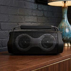 ET-313 Portable Wireless Bluetooth Speaker with RGB Lights, FM Radio, AUX/USB/TF Support, Bluetooth V5.3, 12H Playtime
