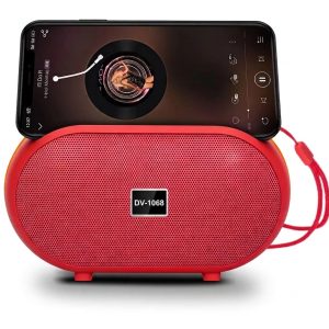 New Portable Mini Wireless for Bluetooth Speaker 5W Desktop Card Slot Subwoofer Outdoor Sound System Battery Music DV-1068