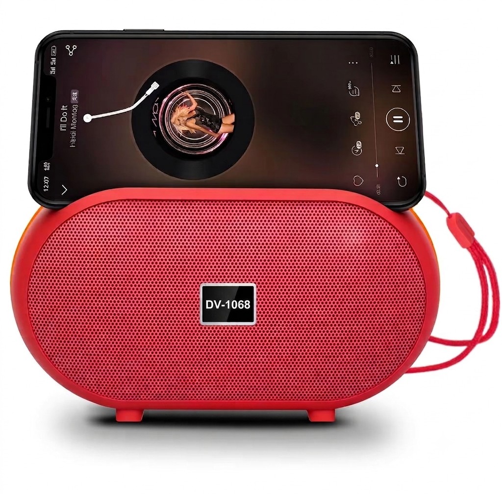 New Portable Mini Wireless for Bluetooth Speaker 5W Desktop Card Slot Subwoofer Outdoor Sound System Battery Music DV-1068