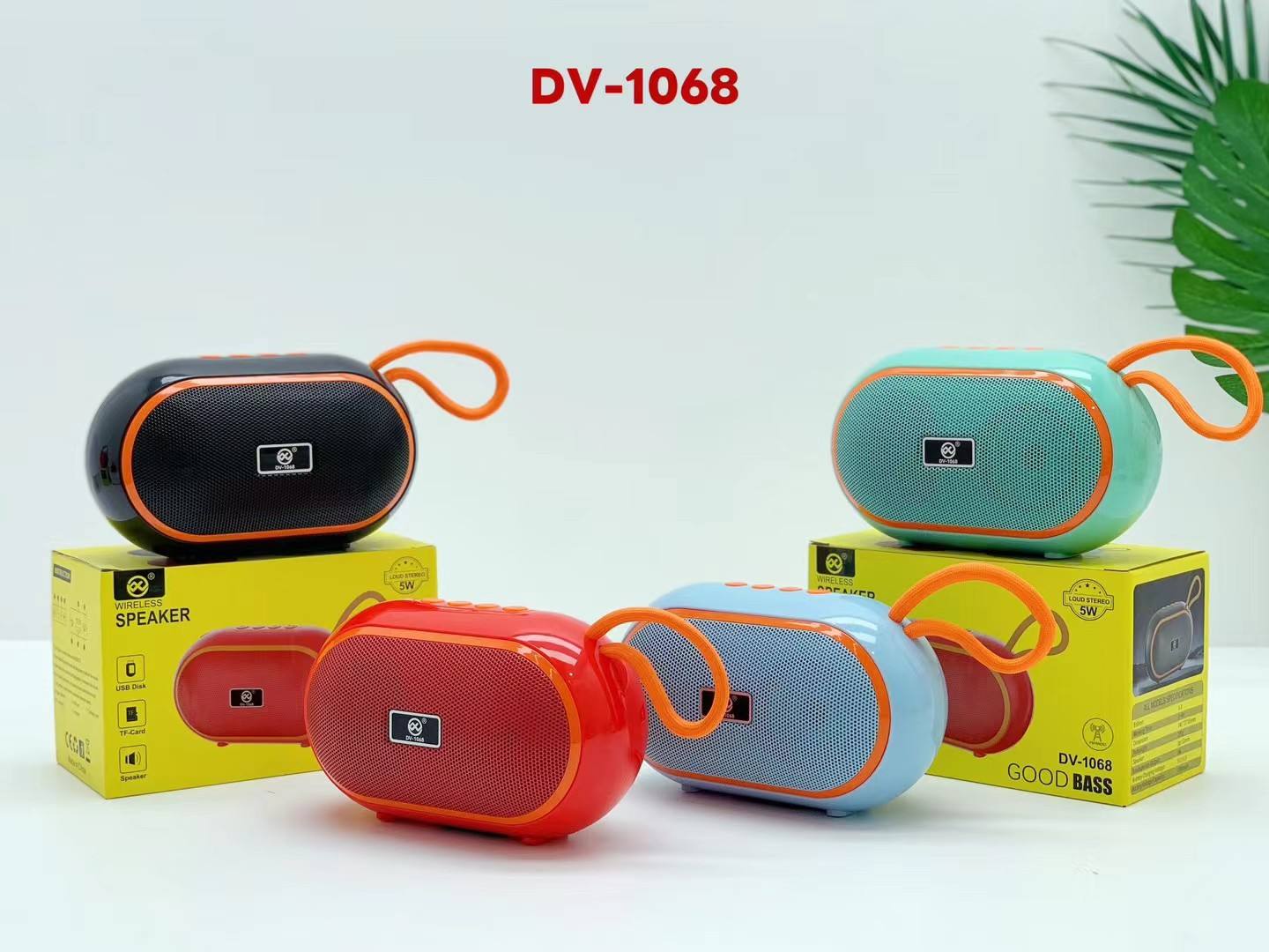 New Portable Mini Wireless for Bluetooth Speaker 5W Desktop Card Slot Subwoofer Outdoor Sound System Battery Music DV-1068 - Image 4