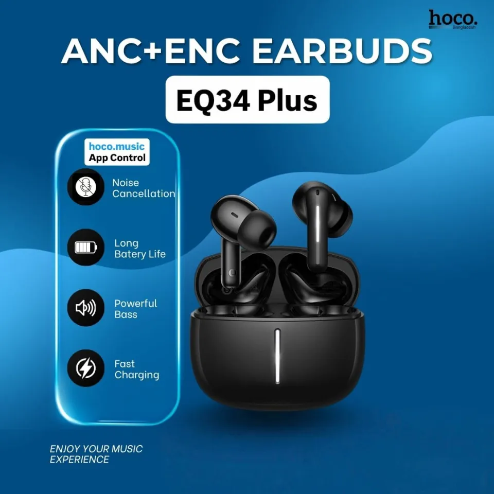 EQ34 Plus Rima ANC+ENC TWS Earbud (App Supported) | Long 7-Hour Playtime & Bluetooth 5.4 - Image 4